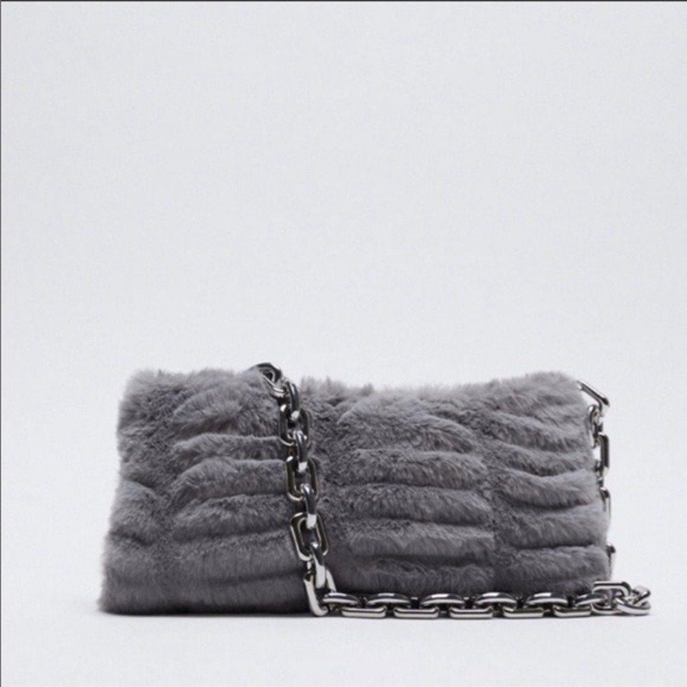 Faux Fur Chain Zara Bag